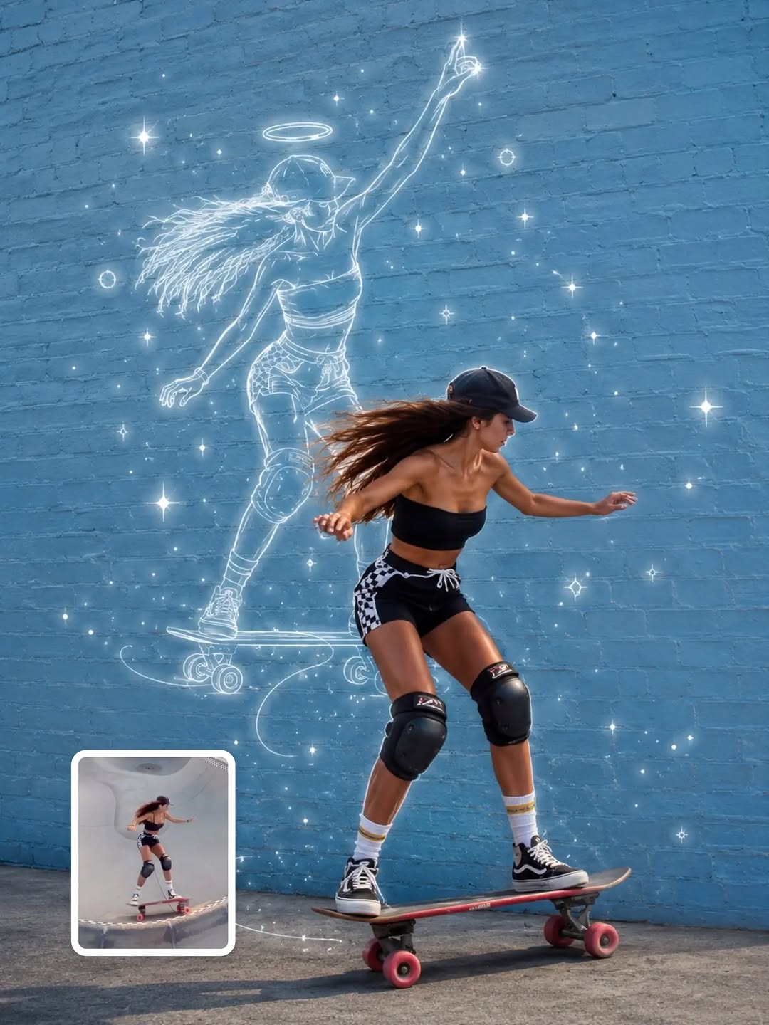 Tu gemela dibujada en la pared