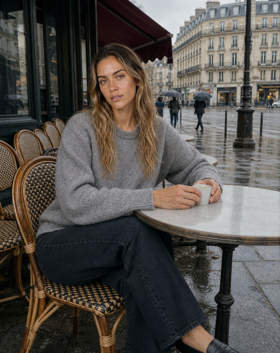 Terraza de París · cielo cubierto