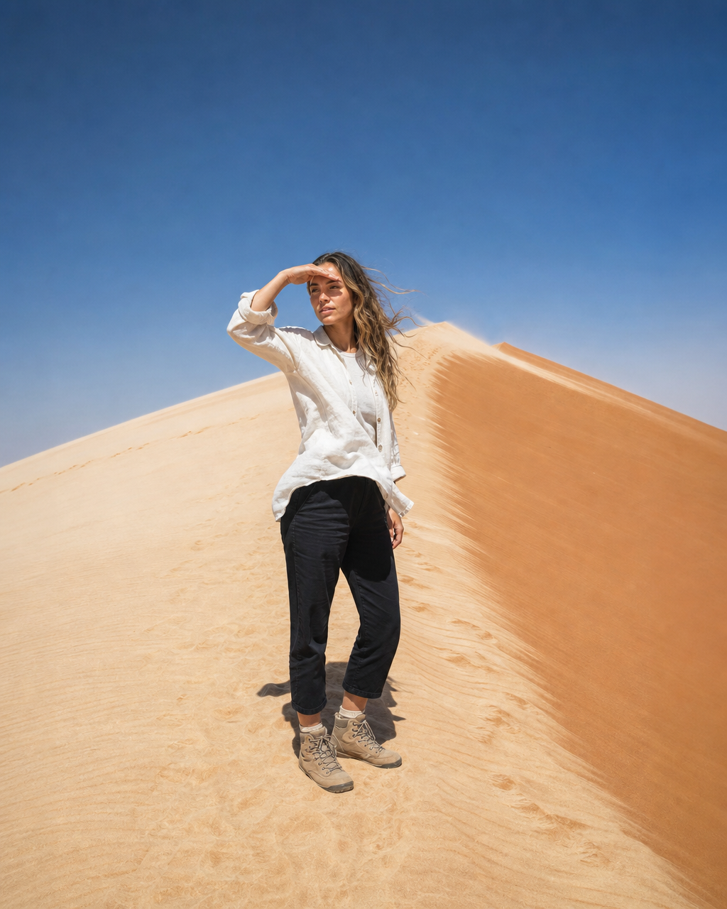 Duna del Sahara · sol vertical de mediodía