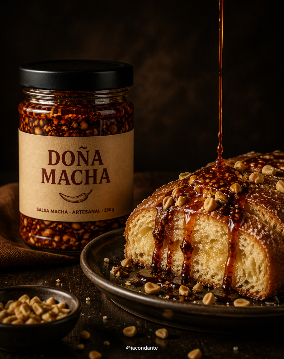 Anuncio 8: pan dulce con la salsa cayendo
