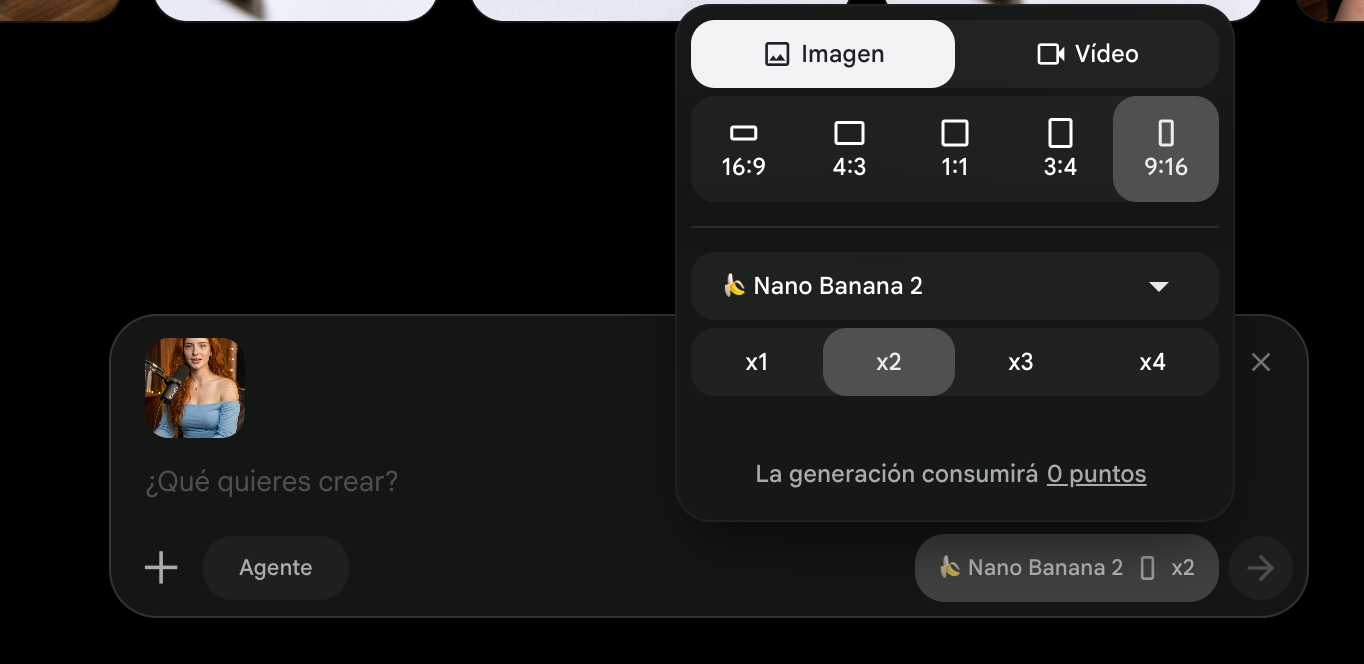 Subir la foto del personaje en Google Flow