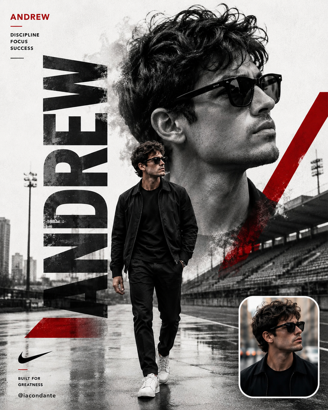 Otro póster deportivo estilo campaña
